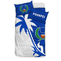 Pohnpei Duvet Cover Set - Pohnpei Flag & Coconut Tree - Polynesian Pride