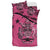 Solomon Island Duvet Cover Set - Flag & Coat Of Arms Pink - Polynesian Pride