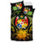 Tonga Duvet Cover Set - Tonga Coat Of Arms & Reggae Hibiscus - Polynesian Pride