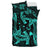 Hawaiian Map Hamerhead Shark Yin Yang Polynesian Bedding Set - Tourquoise - Polynesian Pride