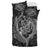 Hawaiian Hammerhead Shark Yin Yang Polynesian Bedding Set - Gray - Polynesian Pride