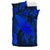 Hawaiian Map Whale Swim Hibiscus Polynesian Bedding Set - Blue - Polynesian Pride