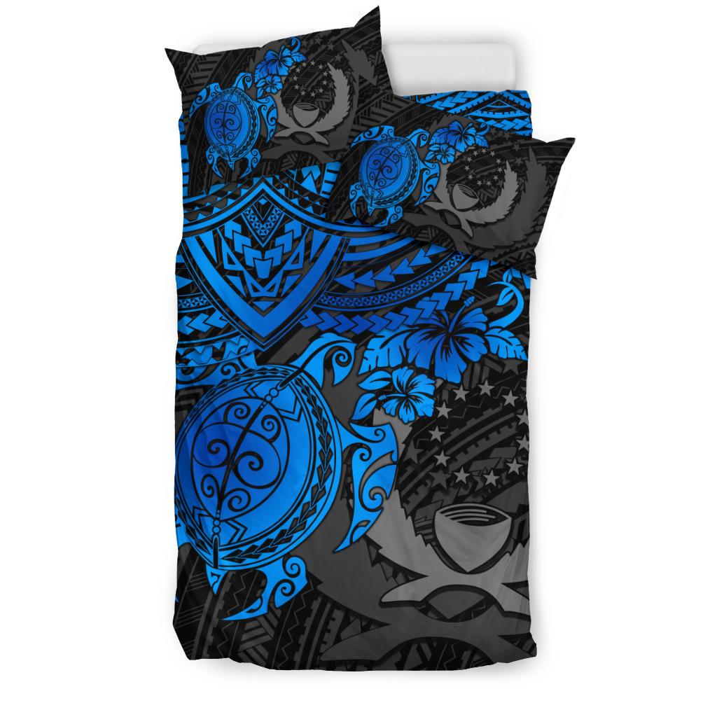 Pohnpei Polynesian Duvet Cover Set - Polynesian Blue Turtle - Polynesian Pride