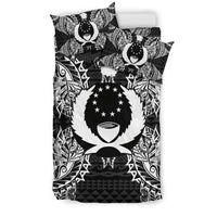 Polynesian Bedding Set - Pohnpei Duvet Cover Set Map Black - Polynesian Pride