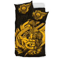 Polynesian Bedding Set - Federated States Of Micronesia Duvet Cover Set Father And Son Gold - Polynesian Pride
