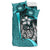 Samoa Polynesian Bedding Set Turquoise - Turtle With Hook - Polynesian Pride
