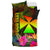 Wallis and Futuna Polynesian Personalised Bedding Set - Hibiscus and Banana Leaves - Polynesian Pride