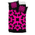 Hawaiian Bedding Set Royal Pattern - Black And Pink - A1 Style - Polynesian Pride