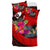 Yap Bedding Set - Polynesian Hook And Hibiscus (Red) - Polynesian Pride