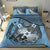 Tonga Duvet Cover Set - Tonga Coat Of Arms Blue - Polynesian Pride