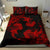 Hawaiian Hammerhead Shark Hibiscus Red Polynesian Bedding Set - Polynesian Pride