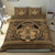 Hawaiian Madame Pele Plumeria Polynesian Bedding Set Gold - Polynesian Pride