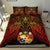 Tonga Polynesian Duvet Cover Set - Red Manta Ray - Polynesian Pride