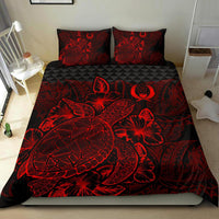 Polynesian Bedding Set - Pohnpei Duvet Cover Set Red Color - Polynesian Pride