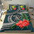 Kanaka Maoli (Hawaiian) Bedding Set - Polynesian Turtle Hibiscus Dark Blue - Polynesian Pride