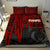 Pohnpei Bedding Set - Pohnpei Seal In Heartbeat Patterns Style (Red) Red - Polynesian Pride