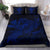Hawaiian Map Hula Girl Hibiscus Kanaka Polynesian Bedding Set - Blue - Polynesian Pride