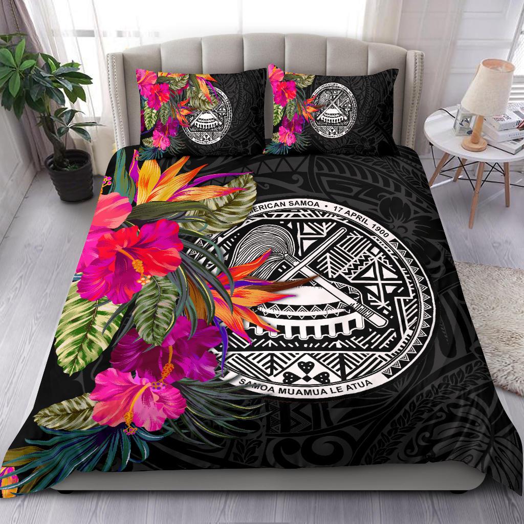 American Samoa Bedding Set - Polynesian Hibiscus Pattern - Polynesian Pride