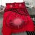 Marshall Island Duvet Cover Set - Marshall Island Coat Of Arms & Flag Red - Polynesian Pride
