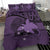Papua New Guinea Duvet Cover Set - Papua New Guinea Flag & Coat Of Arms Purple - Polynesian Pride