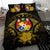 Tonga Duvet Cover Set - Tonga Coat Of Arms & Yellow Hibiscus - Polynesian Pride