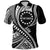 Custom Atiu Cook Islands Polo Shirt Black Polynesian Wave Style LT9 Adult Black - Polynesian Pride