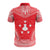 Austral Islands Custom Polo Shirt Tuhaa Pae Flag Polynesian Chief Tattoo Red Version - Polynesian Pride