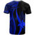 Papua New Guinea Custom T Shirt Blue Micronesian Tentacle Tribal Pattern - Polynesian Pride