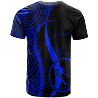 Yap T Shirt Blue Micronesian Tentacle Tribal Pattern - Polynesian Pride