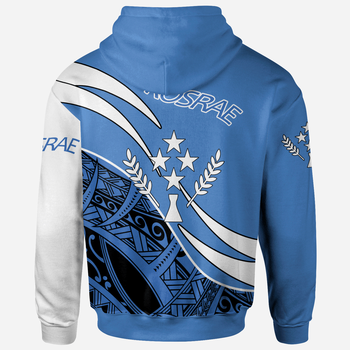 Kosrae Zip Hoodie Symmetrical Lines - Polynesian Pride