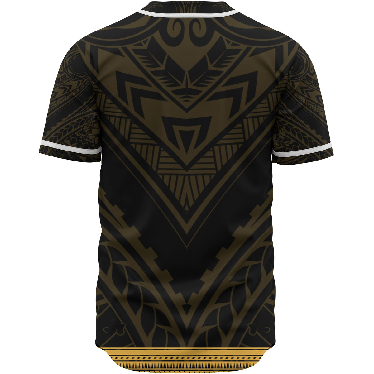 Yap State Baseball Shirt - Polynesian Gold Patterns Collection - Polynesian Pride