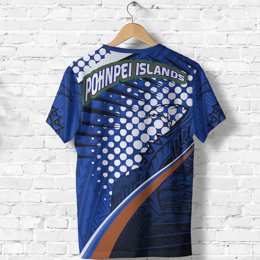 Pohnpei T Shirt Pohnpei Flag Tides Style Special K6 - Polynesian Pride