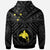 Papua New Guinea Hoodie Flag With Polynesian Patterns (Black) - Polynesian Pride