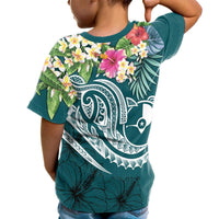 YAP Polynesian T Shirt Summer Plumeria (Turquoise) - Polynesian Pride