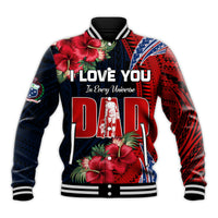 (Custom Text and Number) Samoa Fathers Day Baseball Jacket Polynesian Best Dad Ever LT13 - Polynesian Pride
