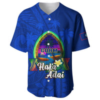 (Custom Personalised) Guam Baseball Jersey Hafa Adai Latte Stone Proud Chamorro LT14 Blue - Polynesian Pride