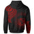 Hawaii Custom Hoodie Hawaii Tatau Red Patterns - Polynesian Pride