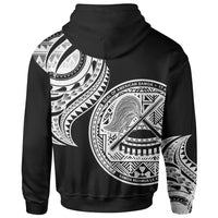 American Samoa Zip Hoodie American Samoa Tatau Patterns - Polynesian Pride