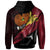 Papua New Guinea Hoodie Mendi PNG Flag of Silk Style - Polynesian Pride