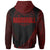 Marshall Islands Hoodie Red Polynesian Patterns Sport Style - Polynesian Pride