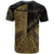 Niue T Shirt Custom Gold Color Symmetry Style - Polynesian Pride