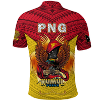 Papua New Guinea Rugby Kumul Pride Polo Shirt LT2 - Polynesian Pride