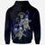 Niue Polynesian Zip up Hoodie Blue Turtle Couple - Polynesian Pride
