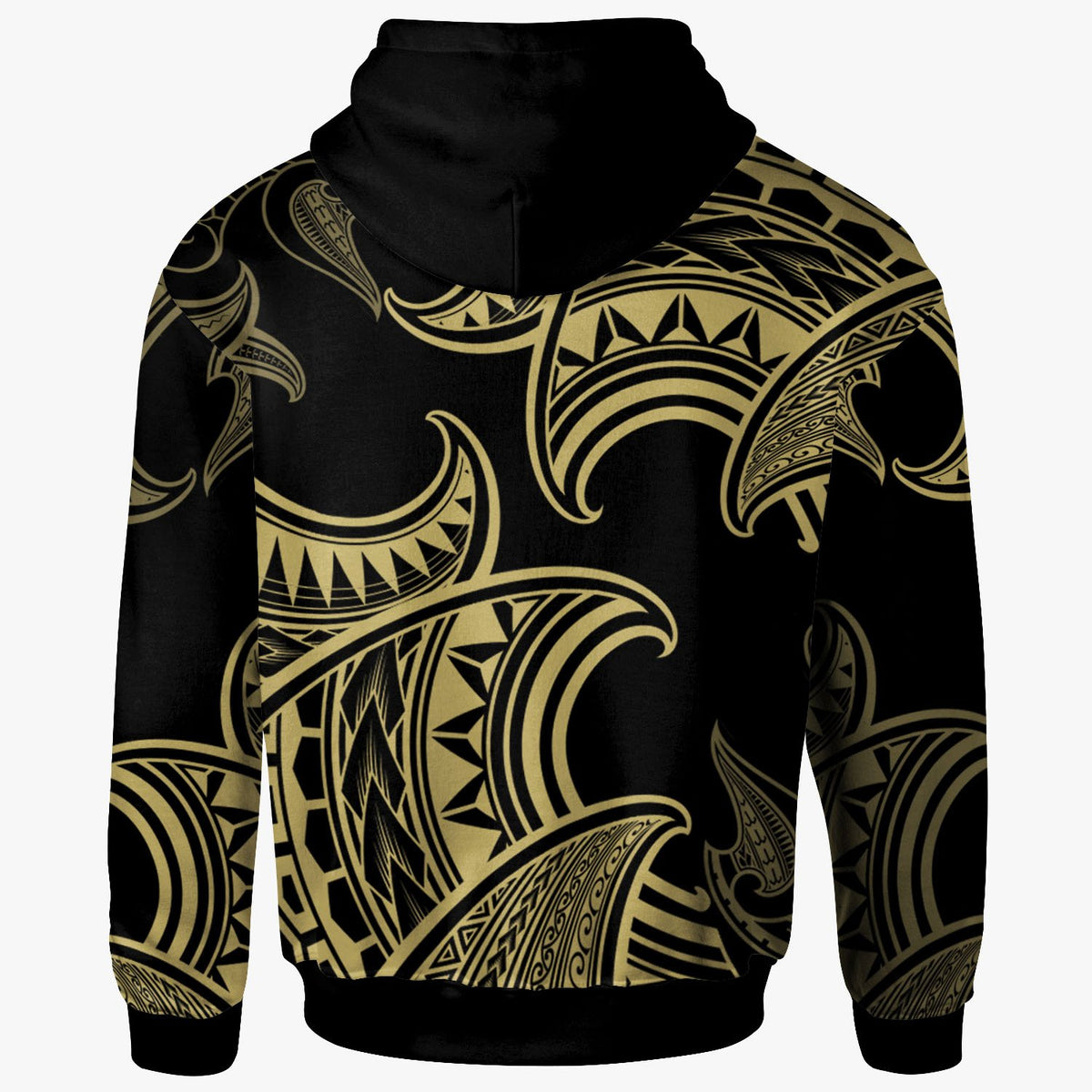 Pohnpei Hoodie Hammerhead Shark Tribal Pattern - Polynesian Pride
