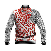 Traditional Polynesian Tribal Tattoo Retro Baseball Jacket Red LT9 - Polynesian Pride