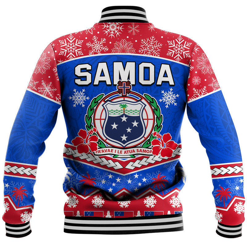 Samoa Tribal Polynesian Christmas Vibe Baseball Jacket LT9 - Polynesian Pride