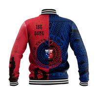 (Custom Personalised) Samoa Independence Day Baseball Jacket Military Polynesian Pattern LT9 - Polynesian Pride