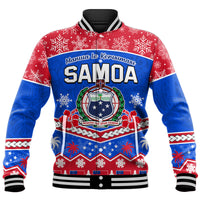 Samoa Tribal Polynesian Christmas Vibe Baseball Jacket LT9 Unisex Blue - Polynesian Pride