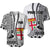 (Custom Personalised) Fiji Basebal Jersey Masi Tapa Patterns White Style LT6 White - Polynesian Pride