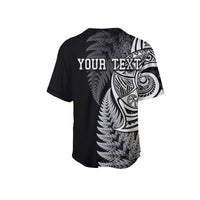 Maori Rugby Baseball Jersey Tattoo Mix Fern Leaf LT6 - Polynesian Pride